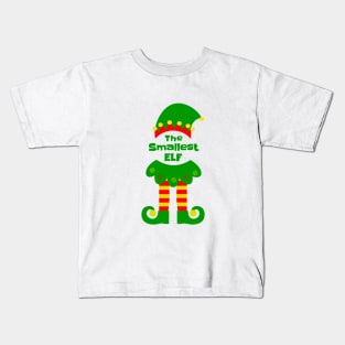 The Smallest Elf Family Matching Christmas 2020 Gift  Kids T-Shirt